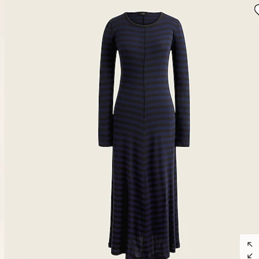 JCrew Striped Midi Dress